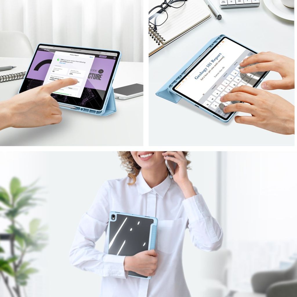 Dux Ducis Samsung Galaxy Tab S12 Plus Etui TOBY Series Blå