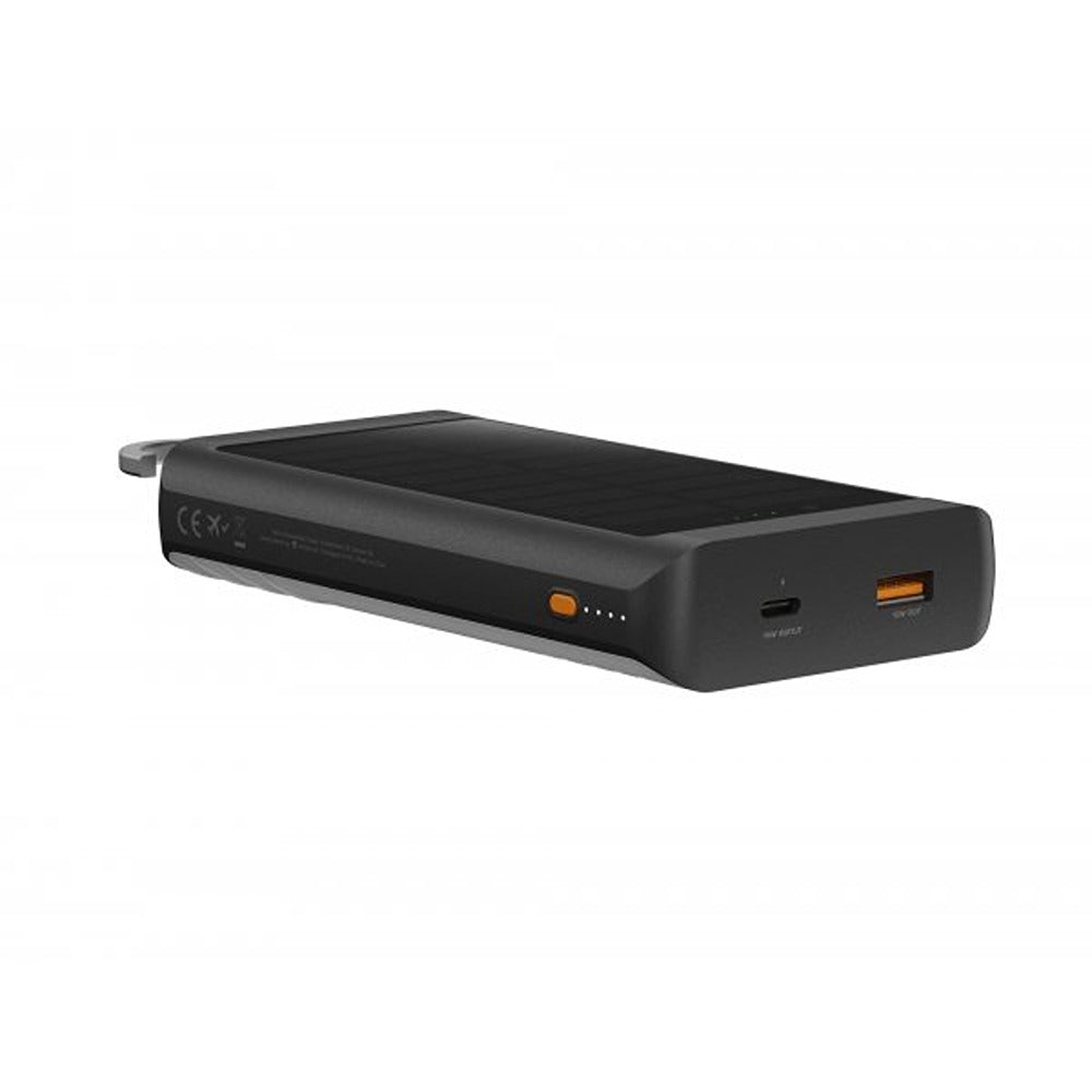 Xtorm Powerbank Solar Panel and Flashlight Go2 10 000 mAh 15W Svart