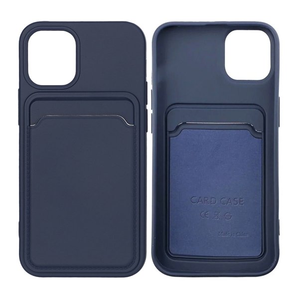 iPhone 12 Mini Deksel Kortholder Blå