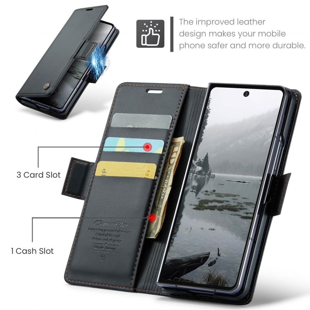 CaseMe Samsung Galaxy Z Fold 7 Etui 023 Series Svart