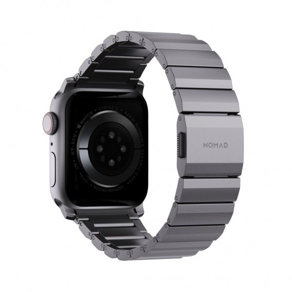 Nomad Apple Watch 44/45/46mm/Apple Watch Ultra Armbånd Aluminum Band Space Gray