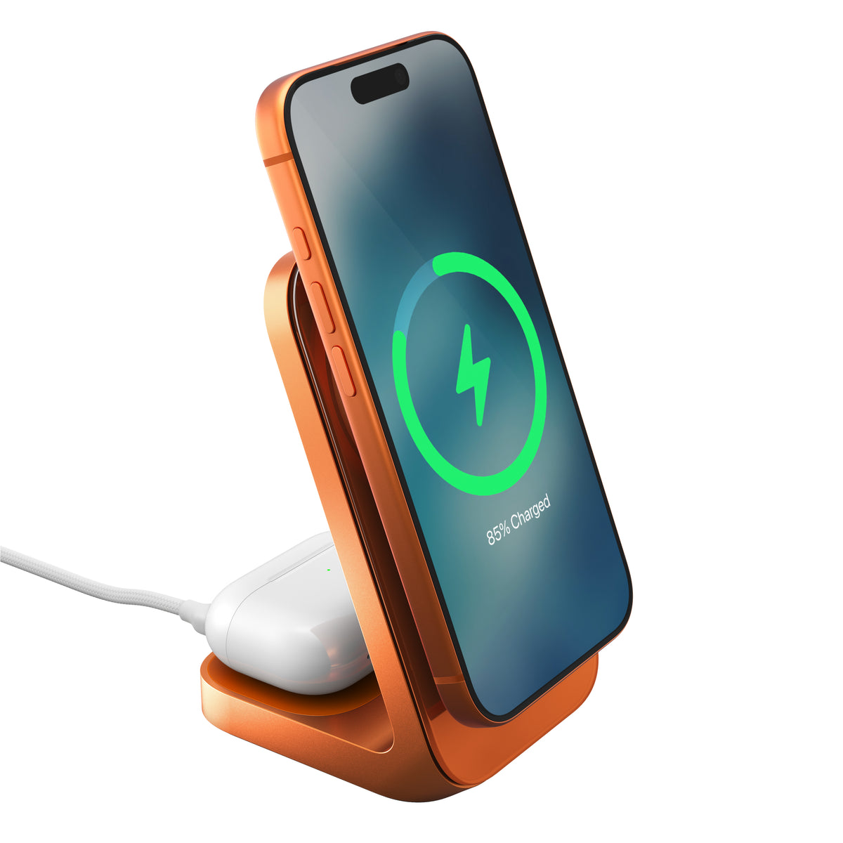 Nomad Stand One MagSafe-ladestasjon Stellar Oransje