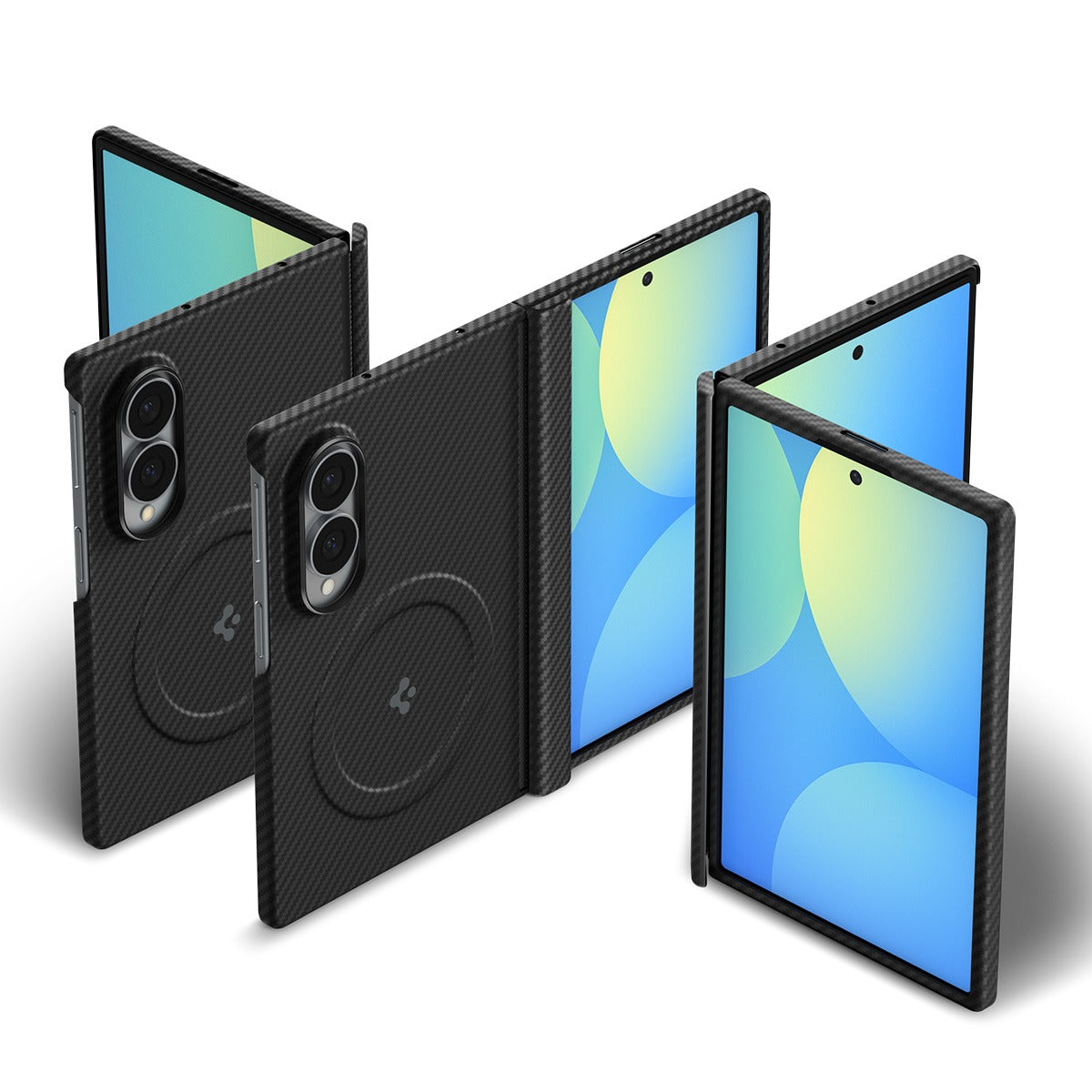 Spigen Samsung Galaxy Z Fold 8 Deksel Air Skin Aramid MagFit Svart