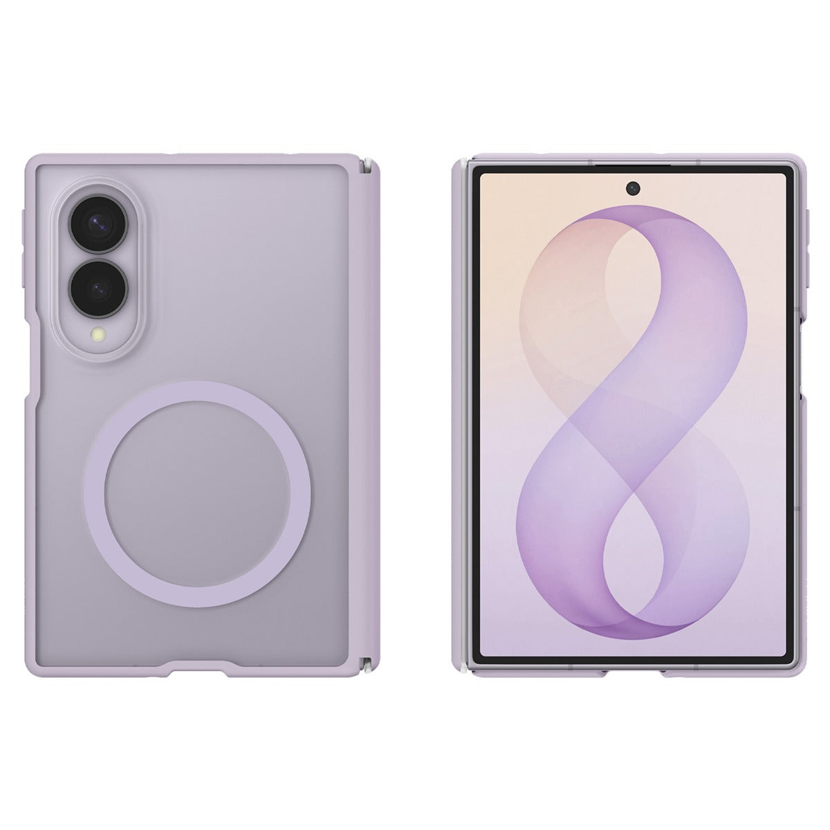 Spigen Samsung Galaxy Z Fold 8 Deksel Air Skin Zero MagFit Frost Lavender