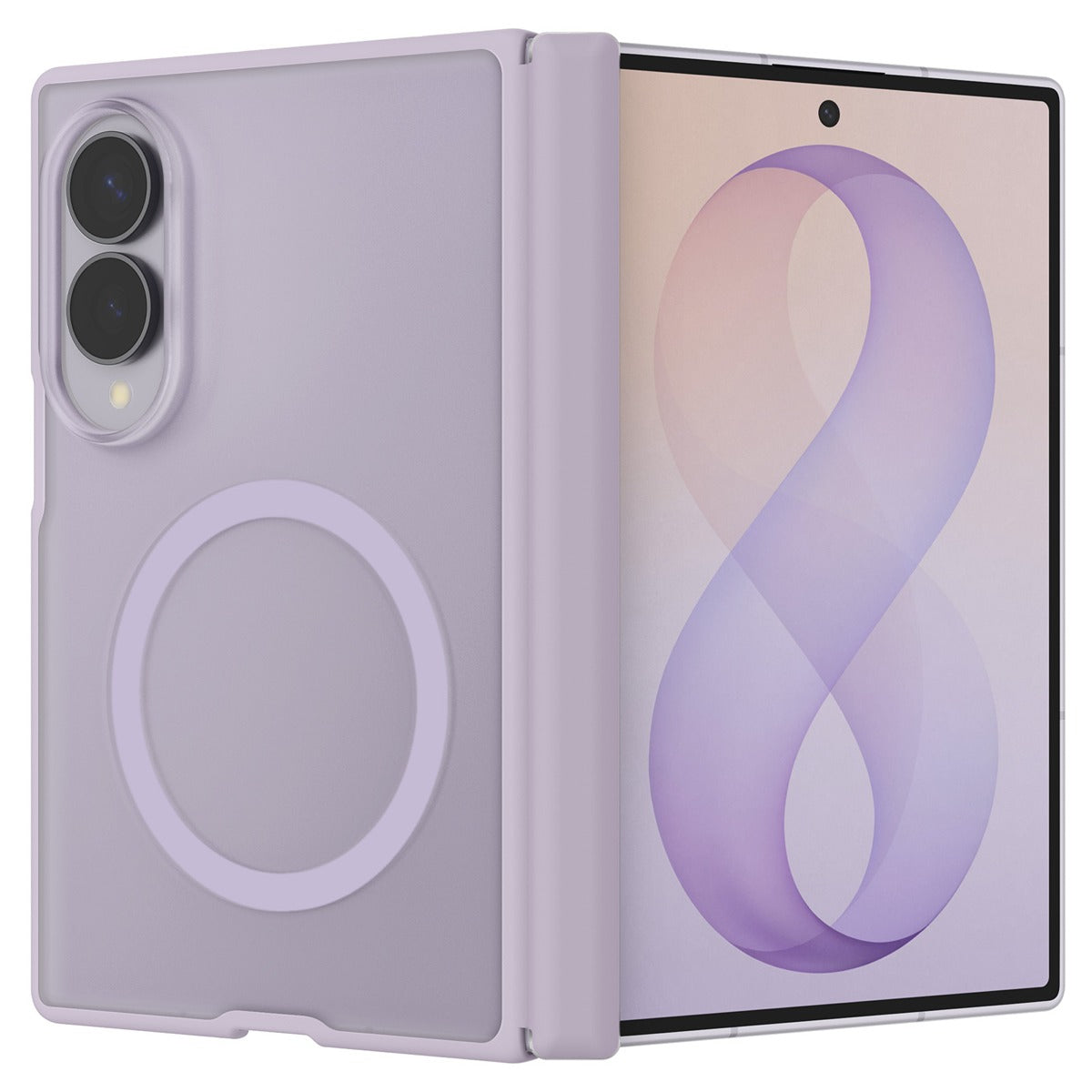 Spigen Samsung Galaxy Z Fold 8 Deksel Air Skin Zero MagFit Frost Lavender
