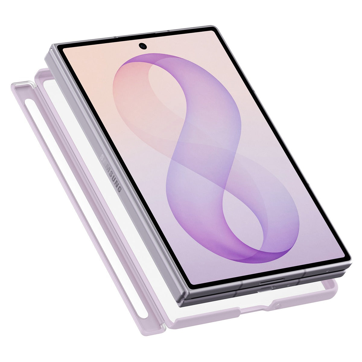 Spigen Samsung Galaxy Z Fold 8 Deksel Air Skin Zero MagFit Frost Lavender
