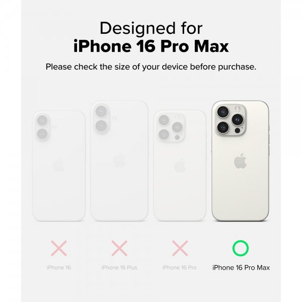 Ringke iPhone 16 Pro Max Deksel Fusion Magnetic Matte Transparent