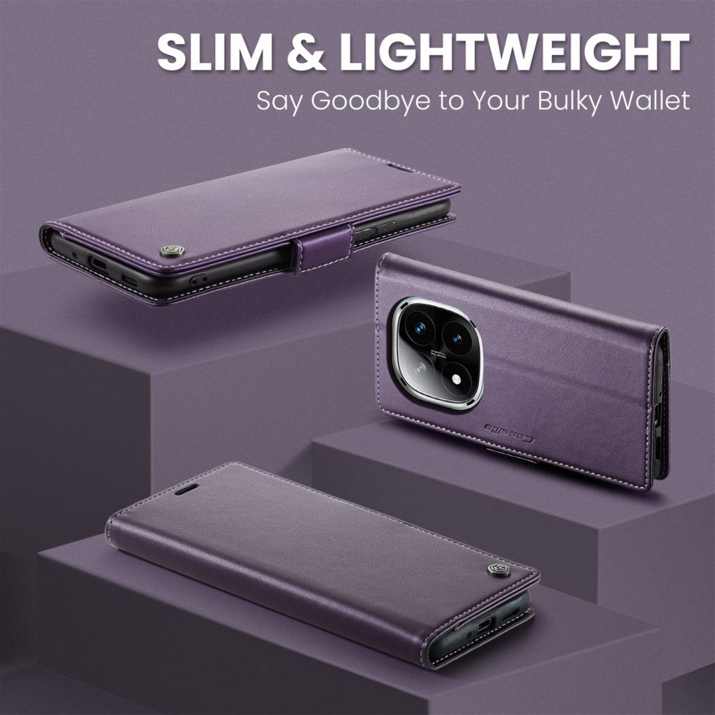 CaseMe Xiaomi Redmi Note 14 Pro 5G/14 Pro Plus 5G Etui 023 Series Lilla
