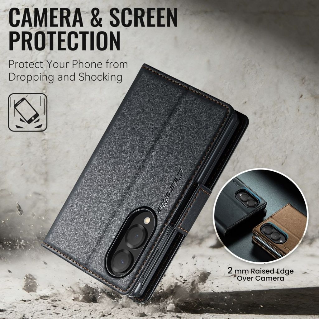 CaseMe Samsung Galaxy Z Fold 8 Etui 023 Series Svart