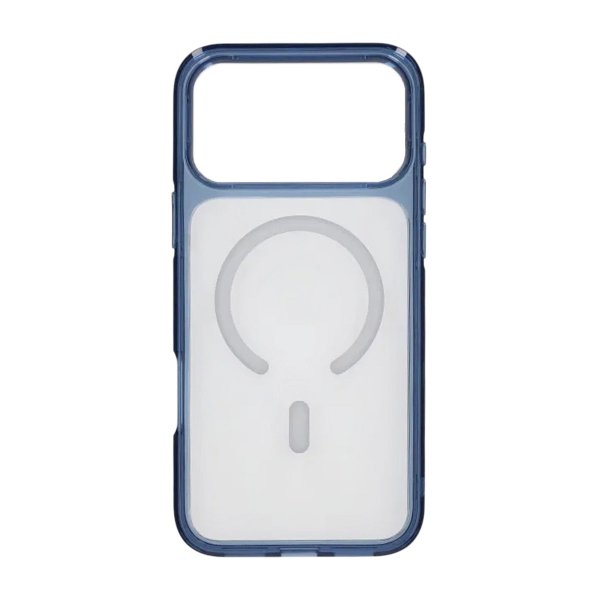 iPhone 17 Pro Deksel Transparent MagSafe Blå