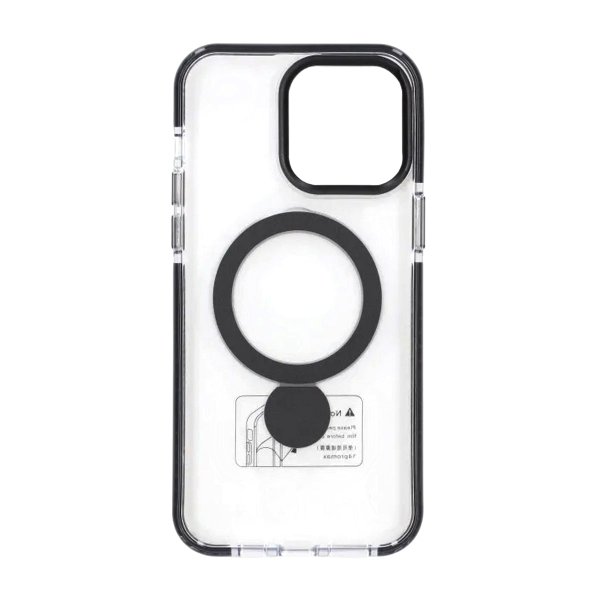 iPhone 15 Pro Max Deksel Ring Stand MagSafe Svart