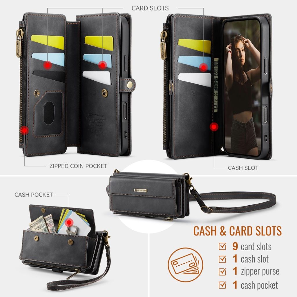 CaseMe iPhone 17 Pro Max/iPhone 18 Pro Max Etui C39 Series Svart