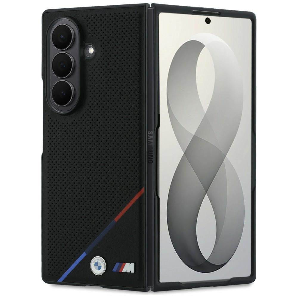 BMW Samsung Galaxy Z Fold 8 Ultra Deksel Tricolor Stripe Svart