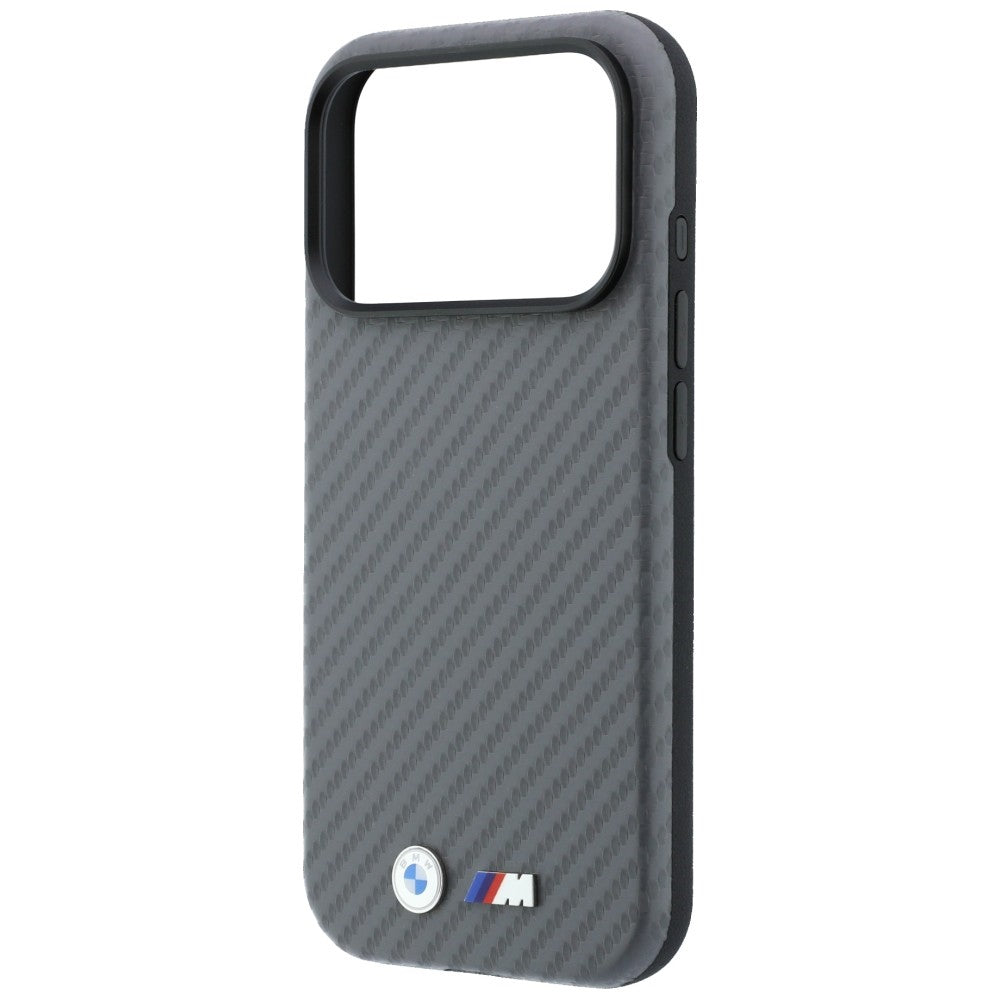 BMW iPhone 18 Pro Max Deksel M Carbon Metal Logo Grå
