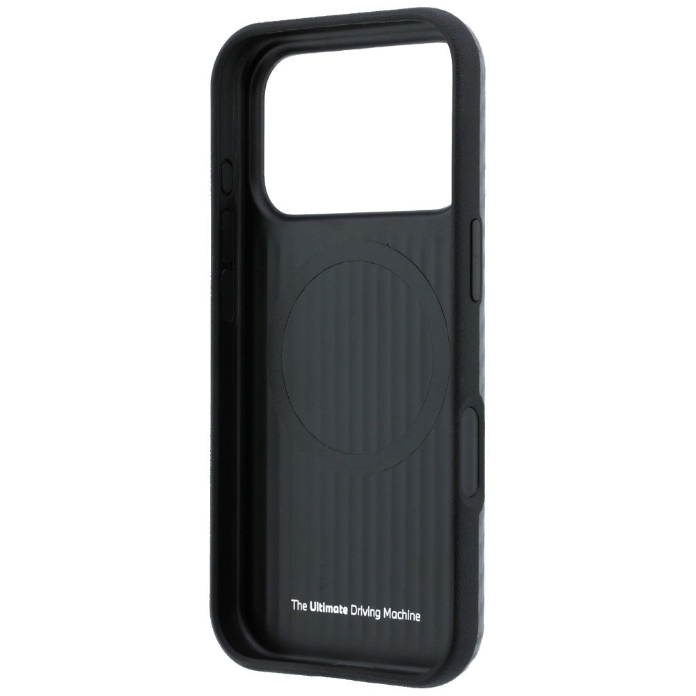 BMW iPhone 18 Pro Max Deksel M Carbon Metal Logo Grå