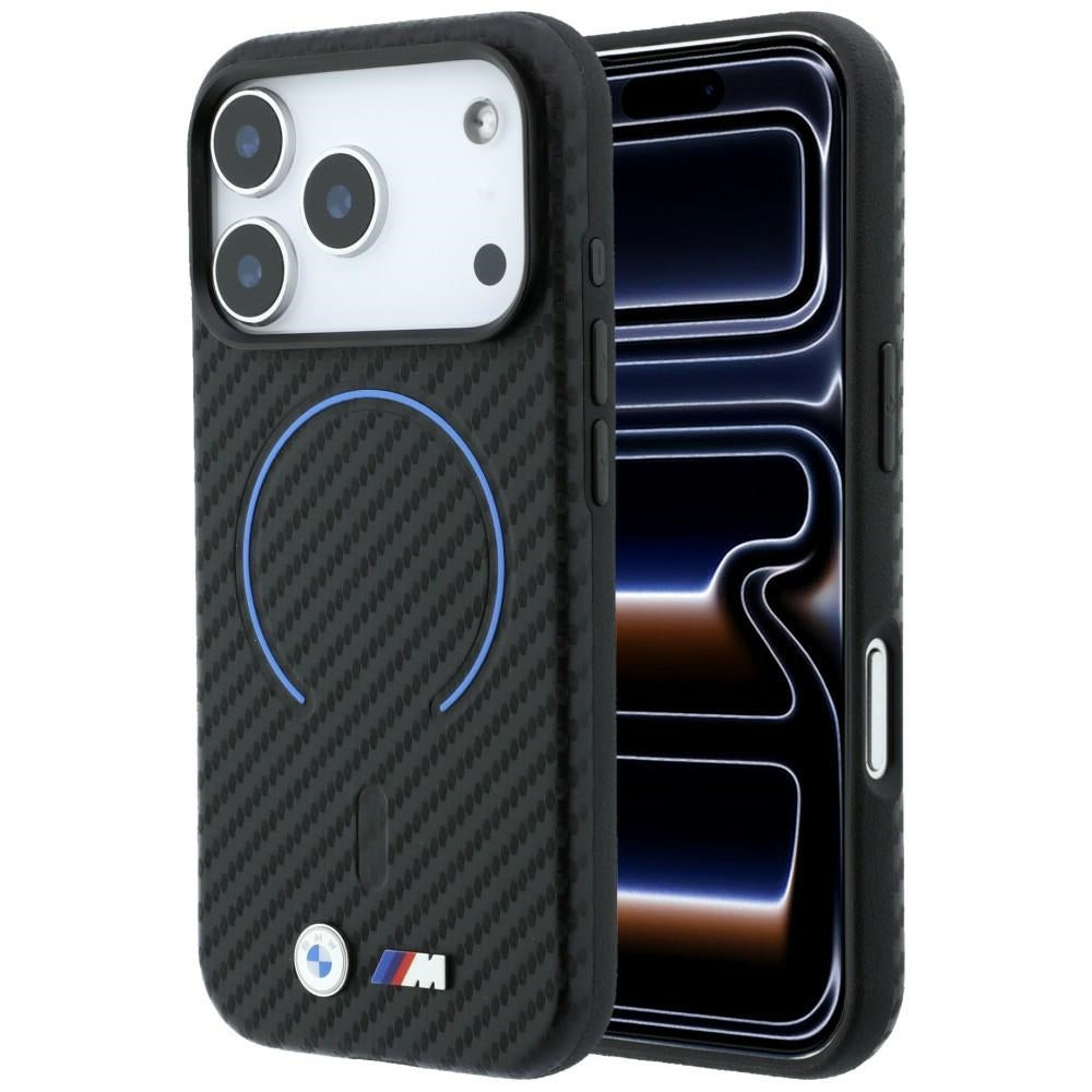 BMW iPhone 17 Pro/iPhone 18 Pro Deksel M Carbon Printed Ring Svart