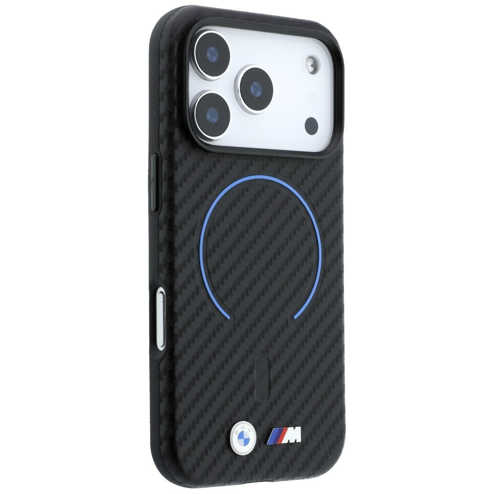 BMW iPhone 17 Pro/iPhone 18 Pro Deksel M Carbon Printed Ring Svart