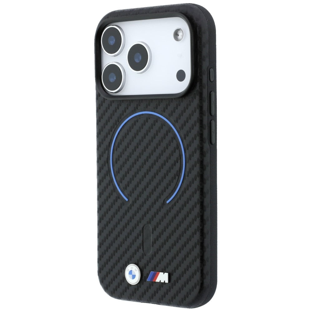 BMW iPhone 17 Pro Max/iPhone 18 Pro Max Deksel M Carbon Printed Ring Svart