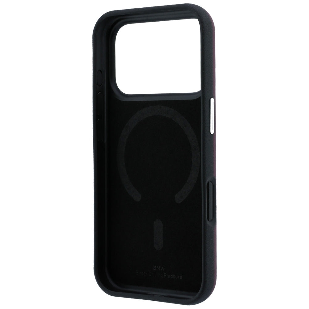 BMW iPhone 17 Pro/iPhone 18 Pro Deksel Centered Deboss Burgundy