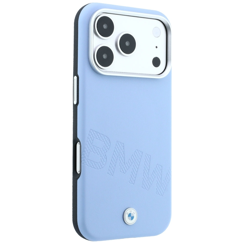 BMW iPhone 17 Pro/iPhone 18 Pro Deksel Inclined Deboss Blå
