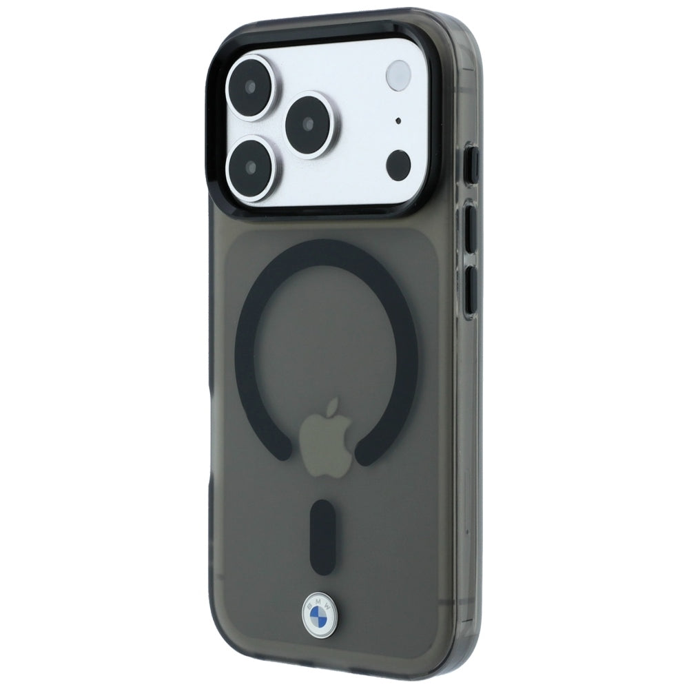 BMW iPhone 17 Pro Max/iPhone 18 Pro Max Deksel Frosted Metal Logo Svart