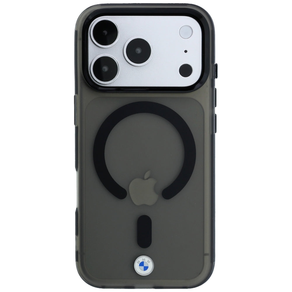 BMW iPhone 17 Pro Max/iPhone 18 Pro Max Deksel Frosted Metal Logo Svart