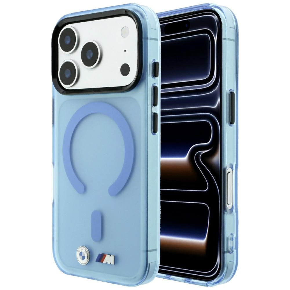 BMW iPhone 17 Pro/iPhone 18 Pro Deksel M Frosted Metal Logo Blå