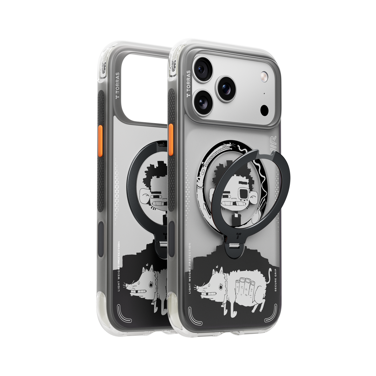 Torras iPhone 17 Pro Deksel Ostand Q3 Air Gawx Dawnbreak Guard