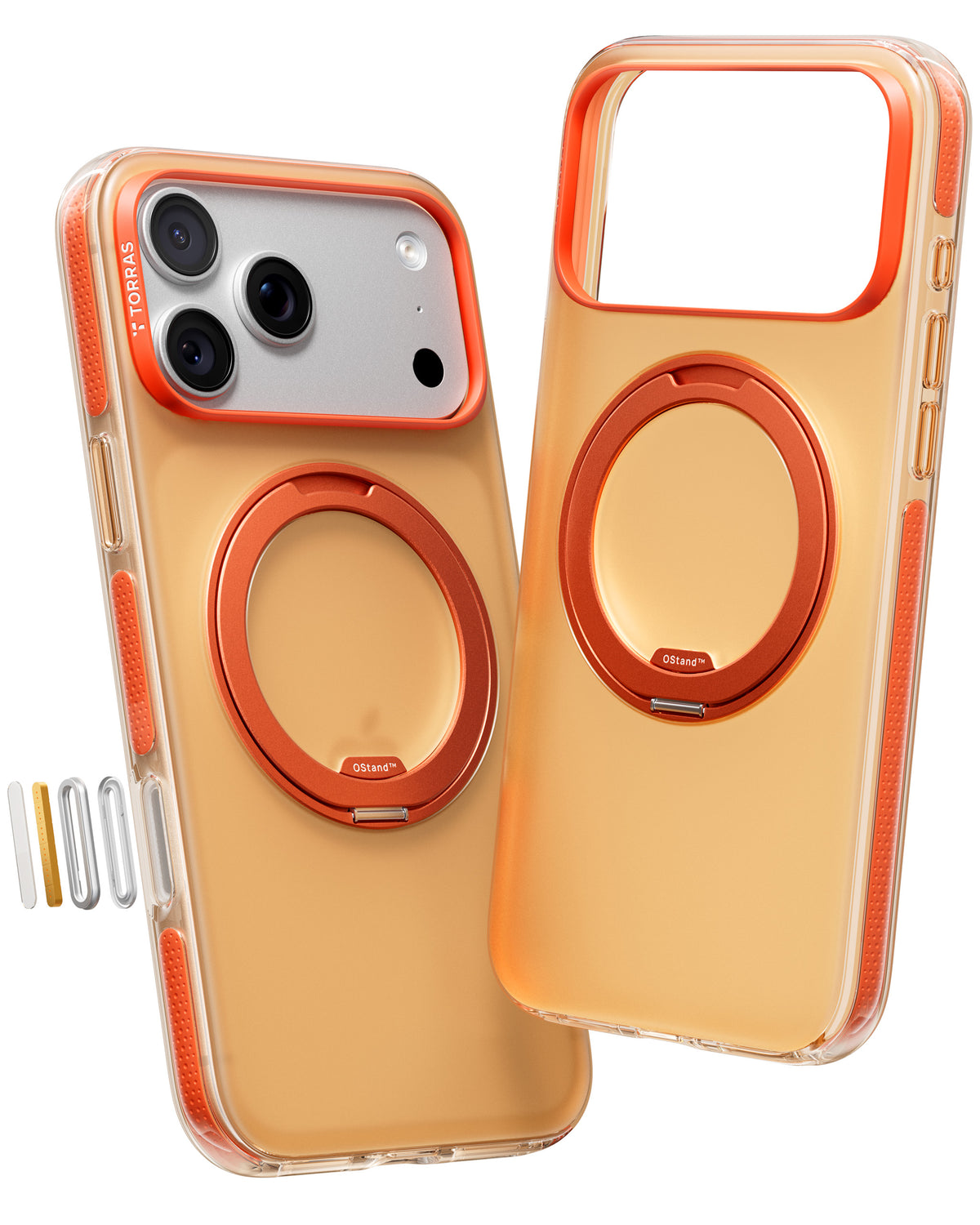 Torras iPhone 17 Pro Max Deksel Ostand O3 Hue Golden Citrus