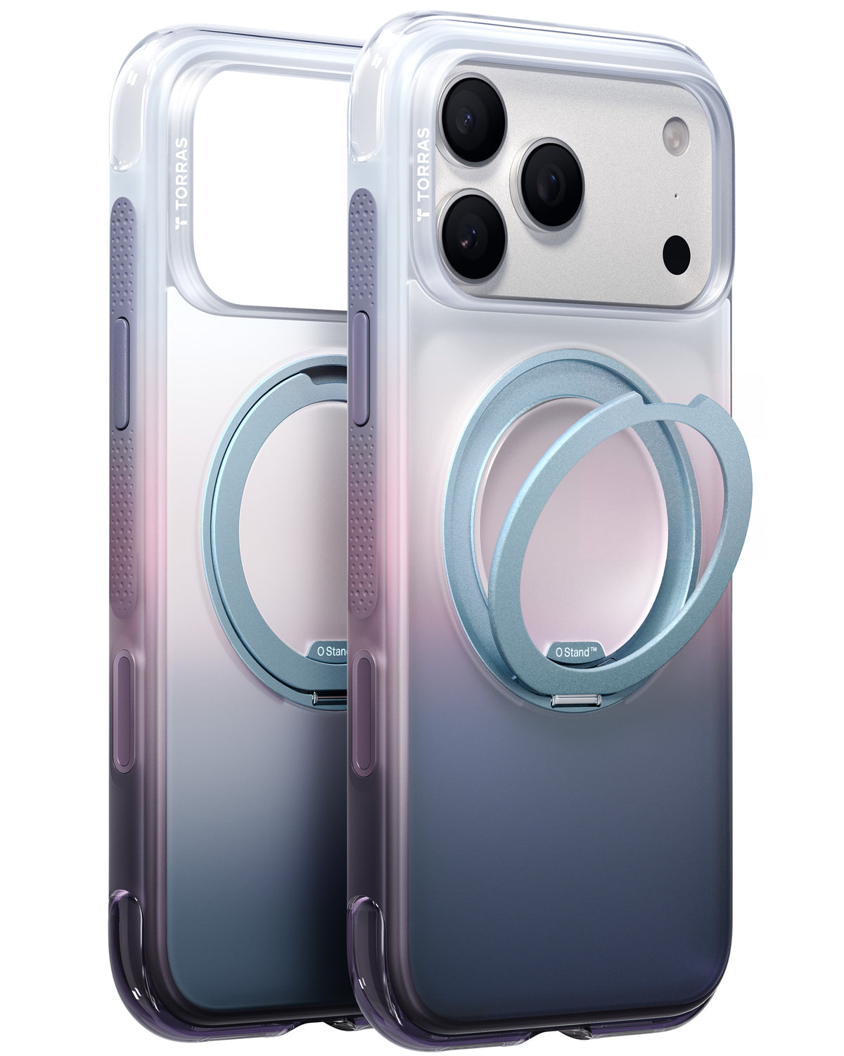 Torras iPhone 18 Pro Deksel Ostand O3 Air Gradient Dusk Haze