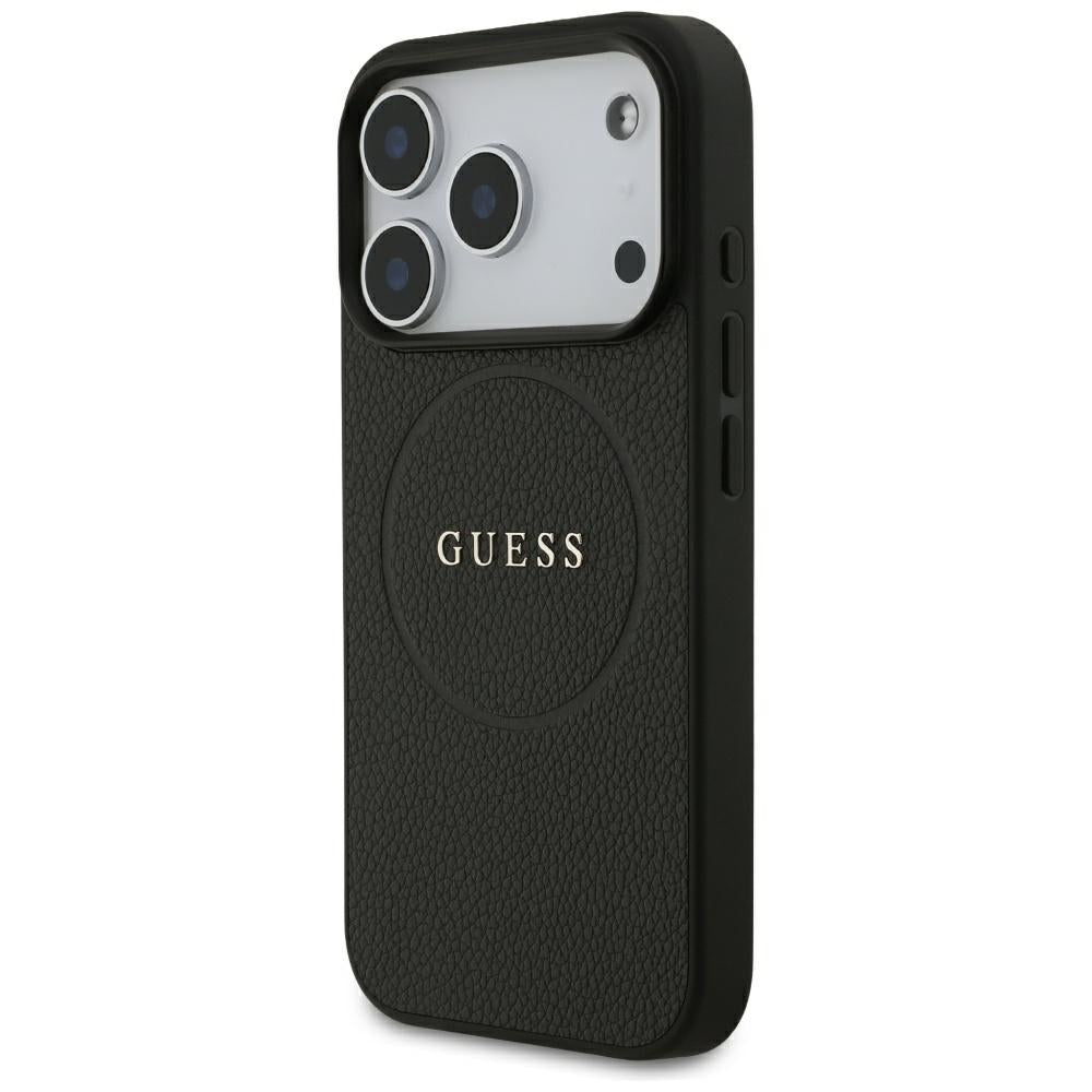 Guess iPhone 17 Pro/iPhone 18 Pro Deksel med kornet tekstur Svart