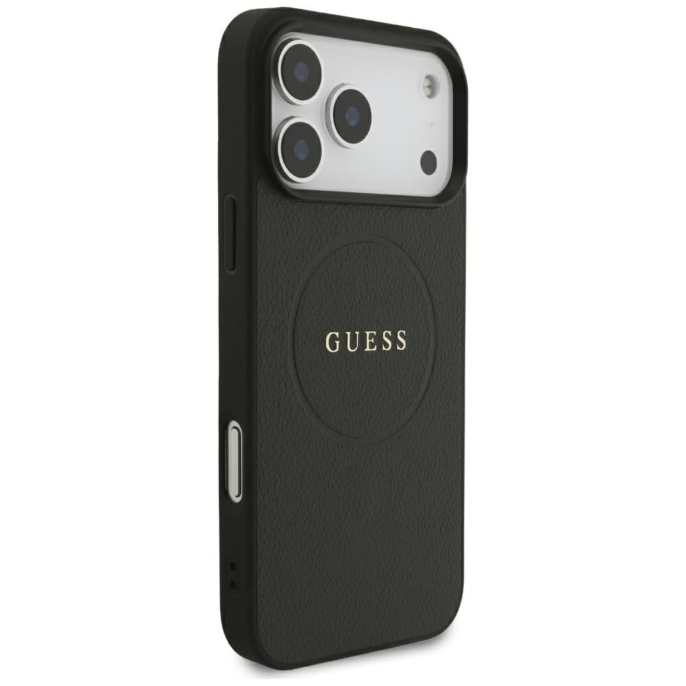 Guess iPhone 17 Pro Max/iPhone 18 Pro Max Deksel Grained Svart