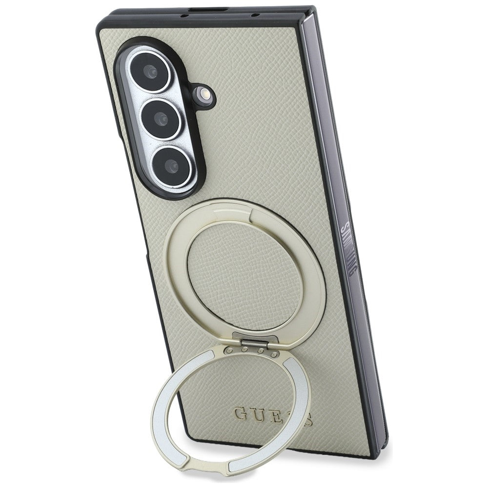 Guess Samsung Galaxy Z Fold 8 Ultra Deksel Ring Stand MagSafe Gull