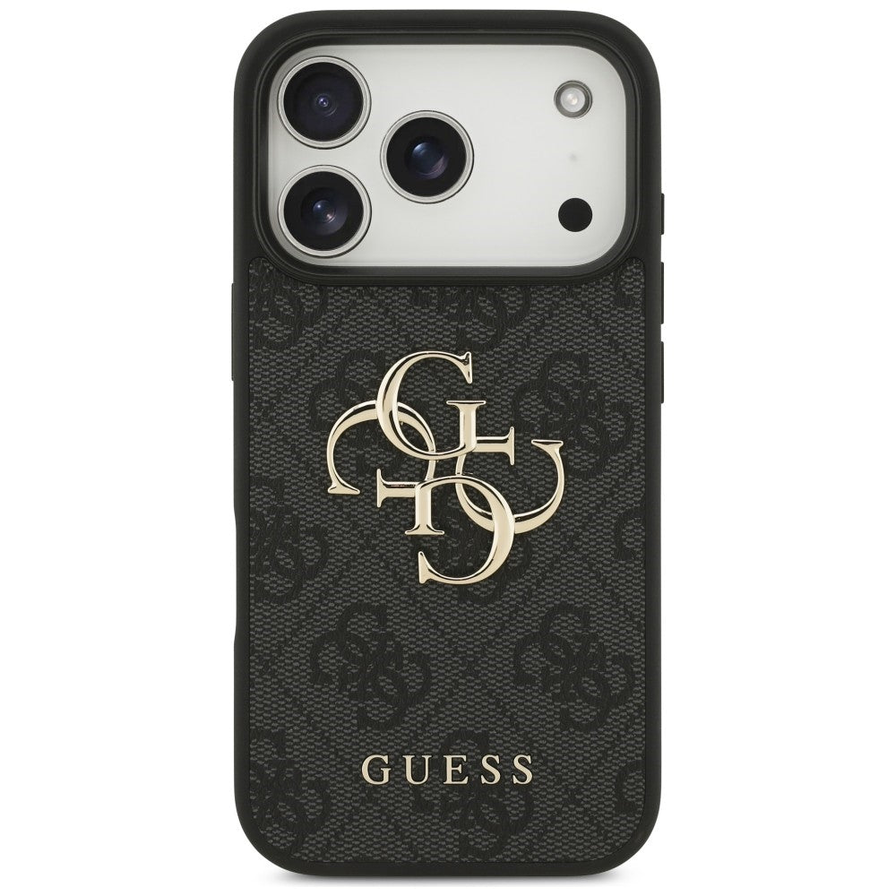 Guess iPhone 17 Pro/iPhone 18 Pro Deksel 4G Big Logo Svart