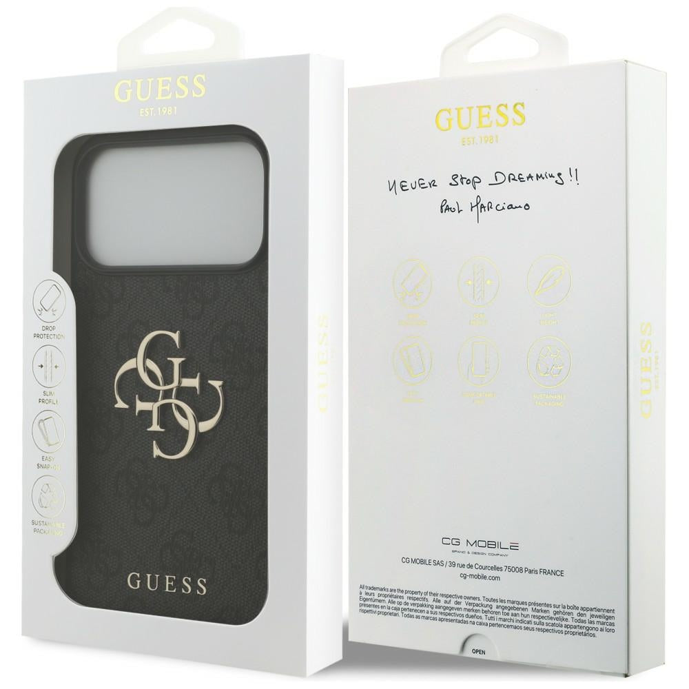 Guess iPhone 17 Pro Max/iPhone 18 Pro Max Deksel 4G Big Logo Svart