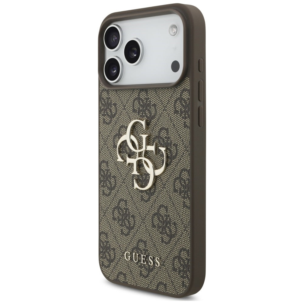 Guess iPhone 17 Pro/iPhone 18 Pro Deksel 4G Big Logo Brun