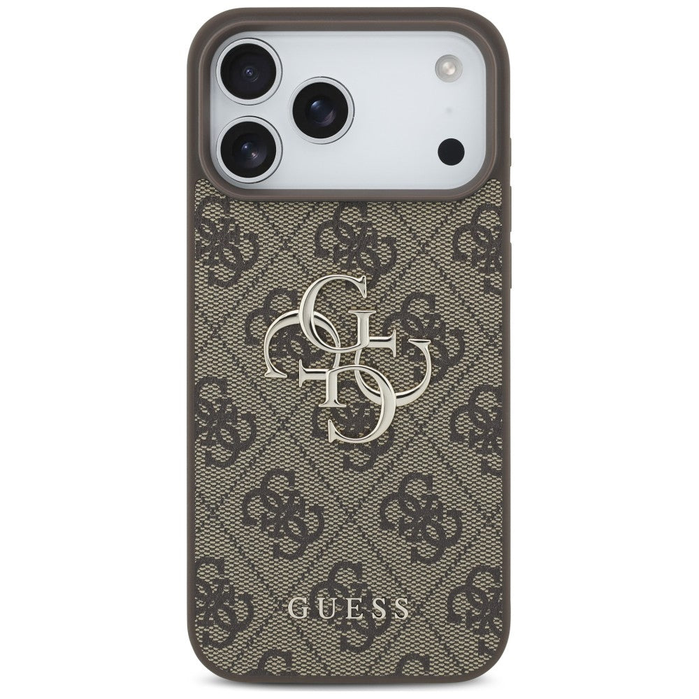 Guess iPhone 17 Pro/iPhone 18 Pro Deksel 4G Big Logo Brun