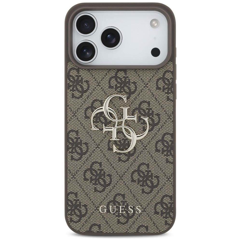 Guess iPhone 17 Pro Max/iPhone 18 Pro Max Deksel 4G Big Logo Brun