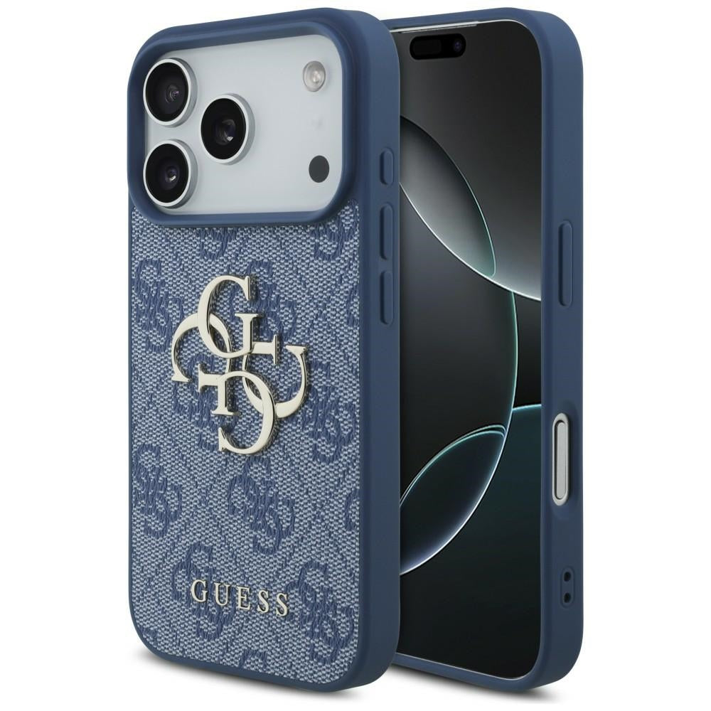 Guess iPhone 17 Pro/iPhone 18 Pro Deksel 4G Big Logo Blå