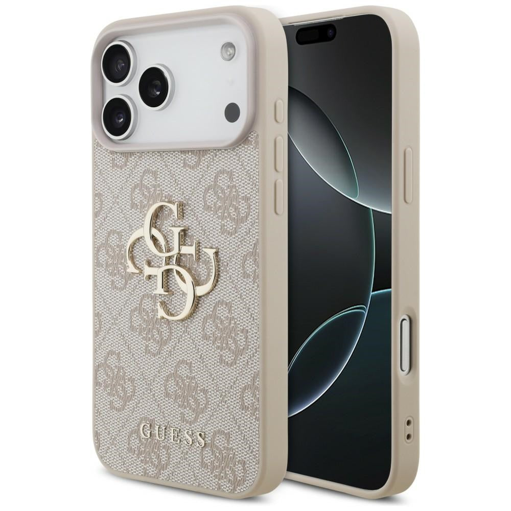 Guess iPhone 17 Pro Max/iPhone 18 Pro Max Deksel 4G Big Logo Rosa