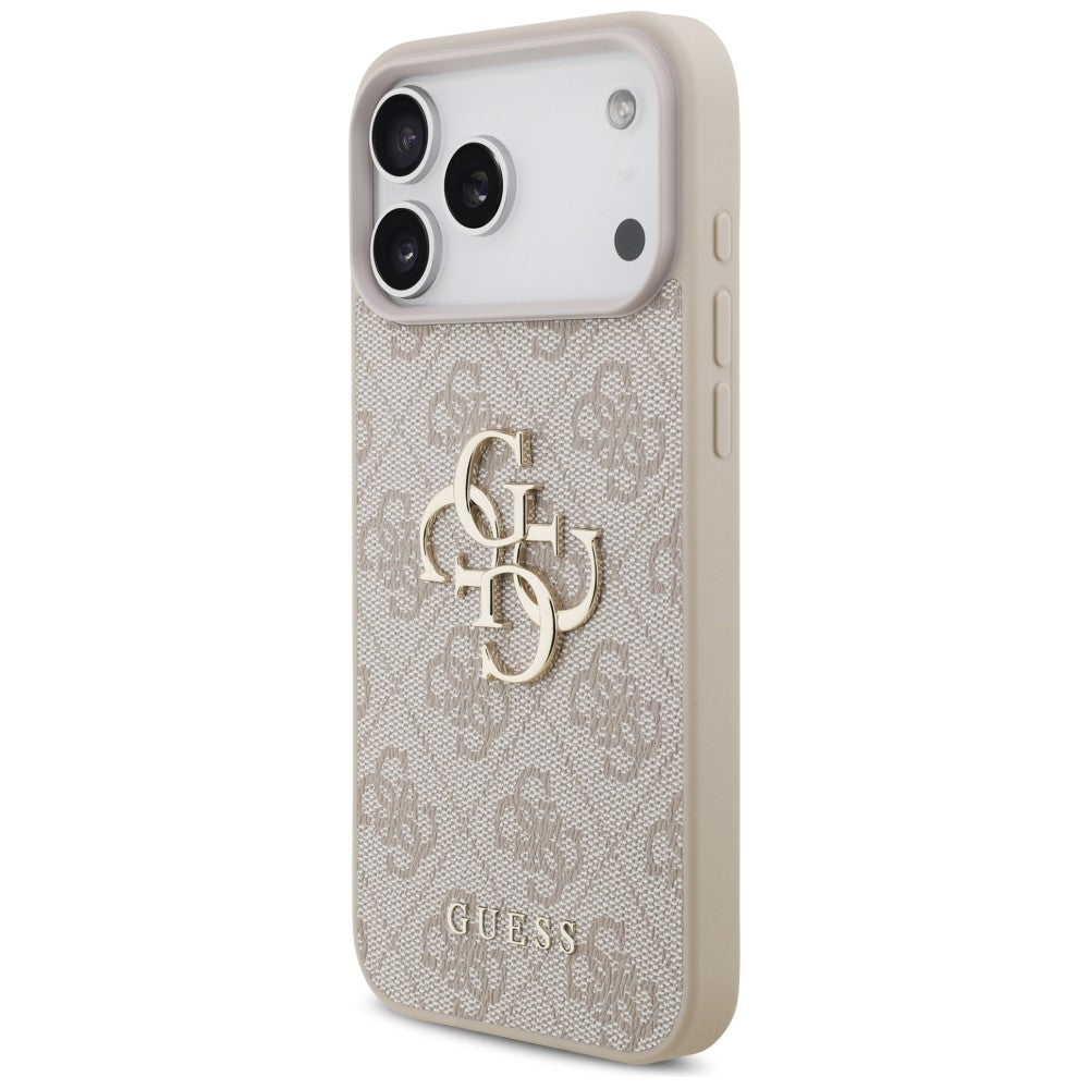 Guess iPhone 17 Pro Max/iPhone 18 Pro Max Deksel 4G Big Logo Rosa