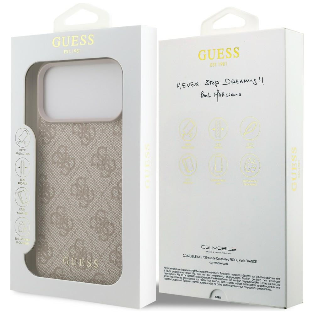 Guess iPhone 17 Pro Max/iPhone 18 Pro Max Deksel 4G Classic Rosa