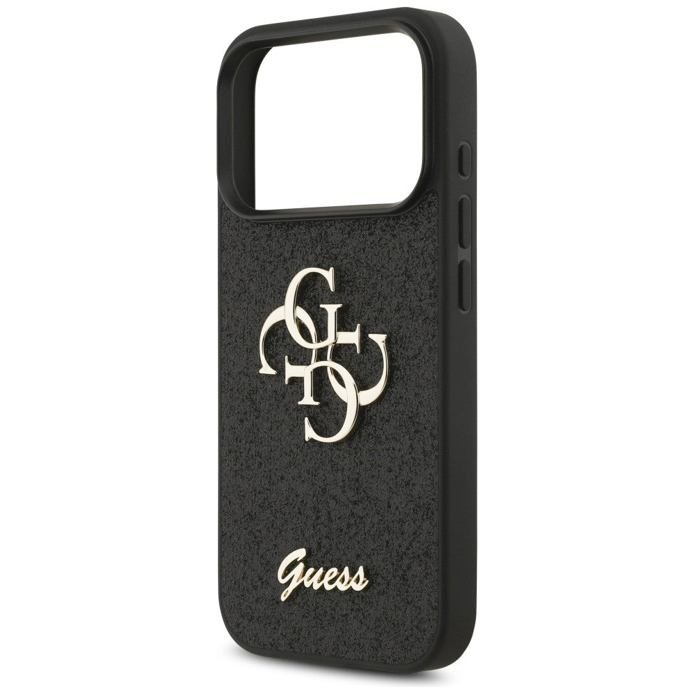 Guess iPhone 17 Pro/iPhone 18 Pro Deksel Fixed Glitter Svart