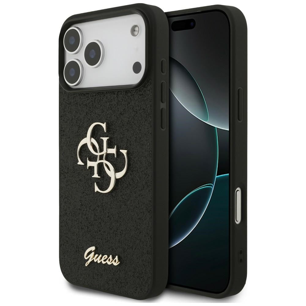 Guess iPhone 17 Pro Max/iPhone 18 Pro Max Deksel Fixed Glitter Svart