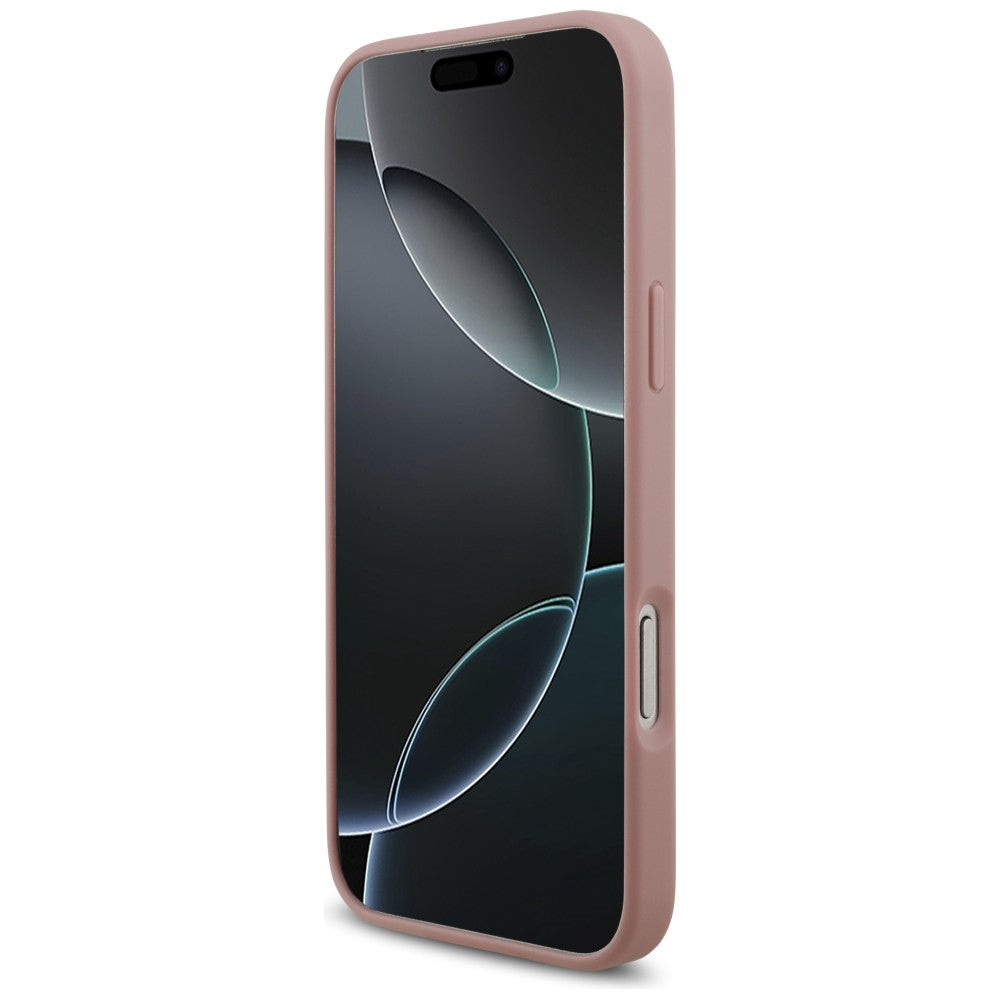 Guess iPhone 17 Pro Max/iPhone 18 Pro Max Deksel Fixed Glitter Rosa