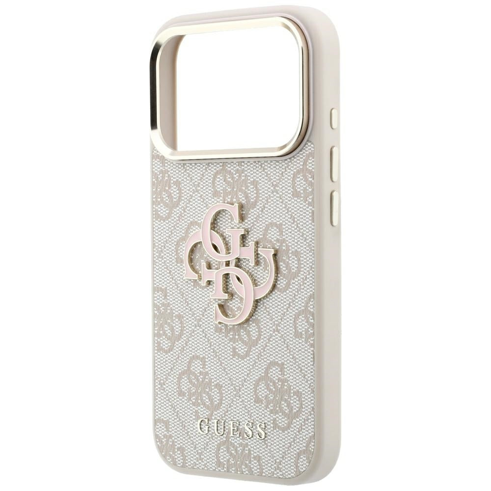 Guess iPhone 17 Pro Max/iPhone 18 Pro Max Deksel 4G Resin-logo Rosa