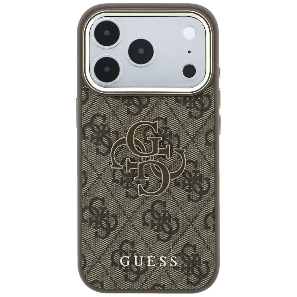 Guess iPhone 17 Pro Max/iPhone 18 Pro Max Deksel 4G Resin-logo Brun