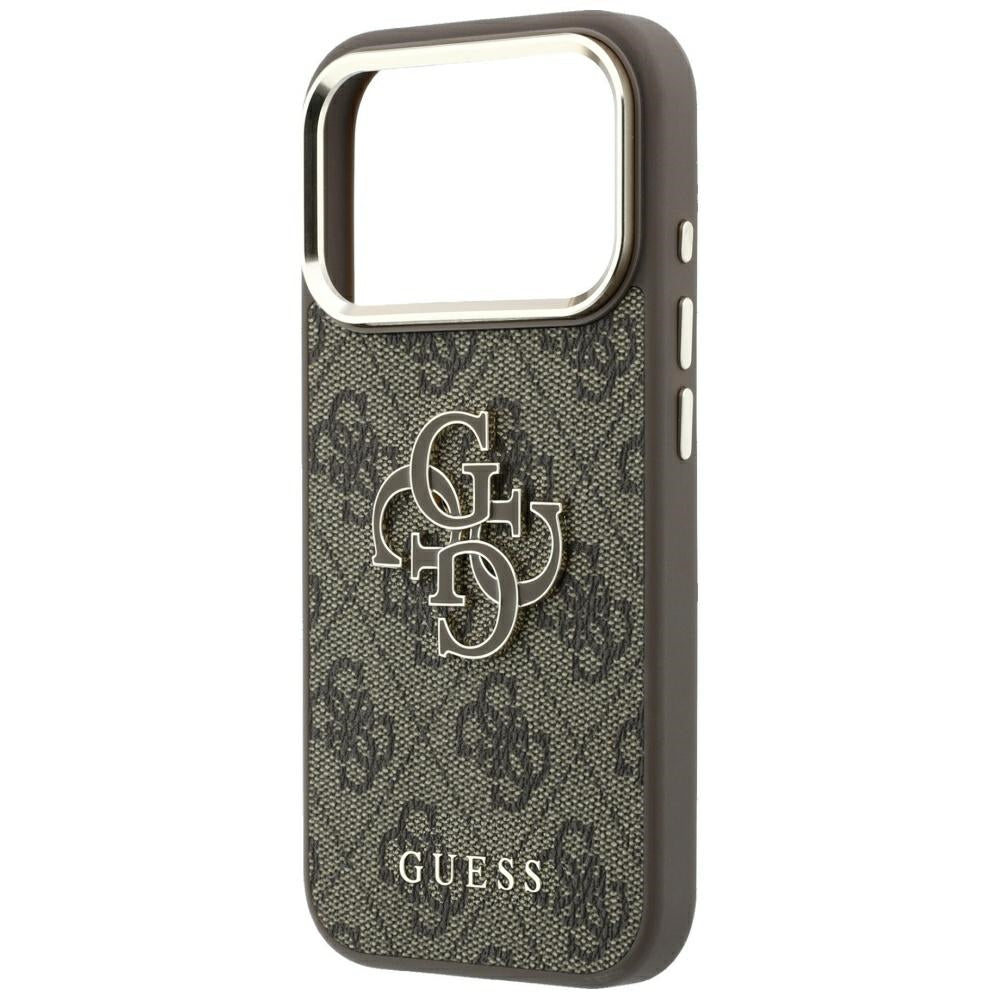 Guess iPhone 17 Pro Max/iPhone 18 Pro Max Deksel 4G Resin-logo Brun