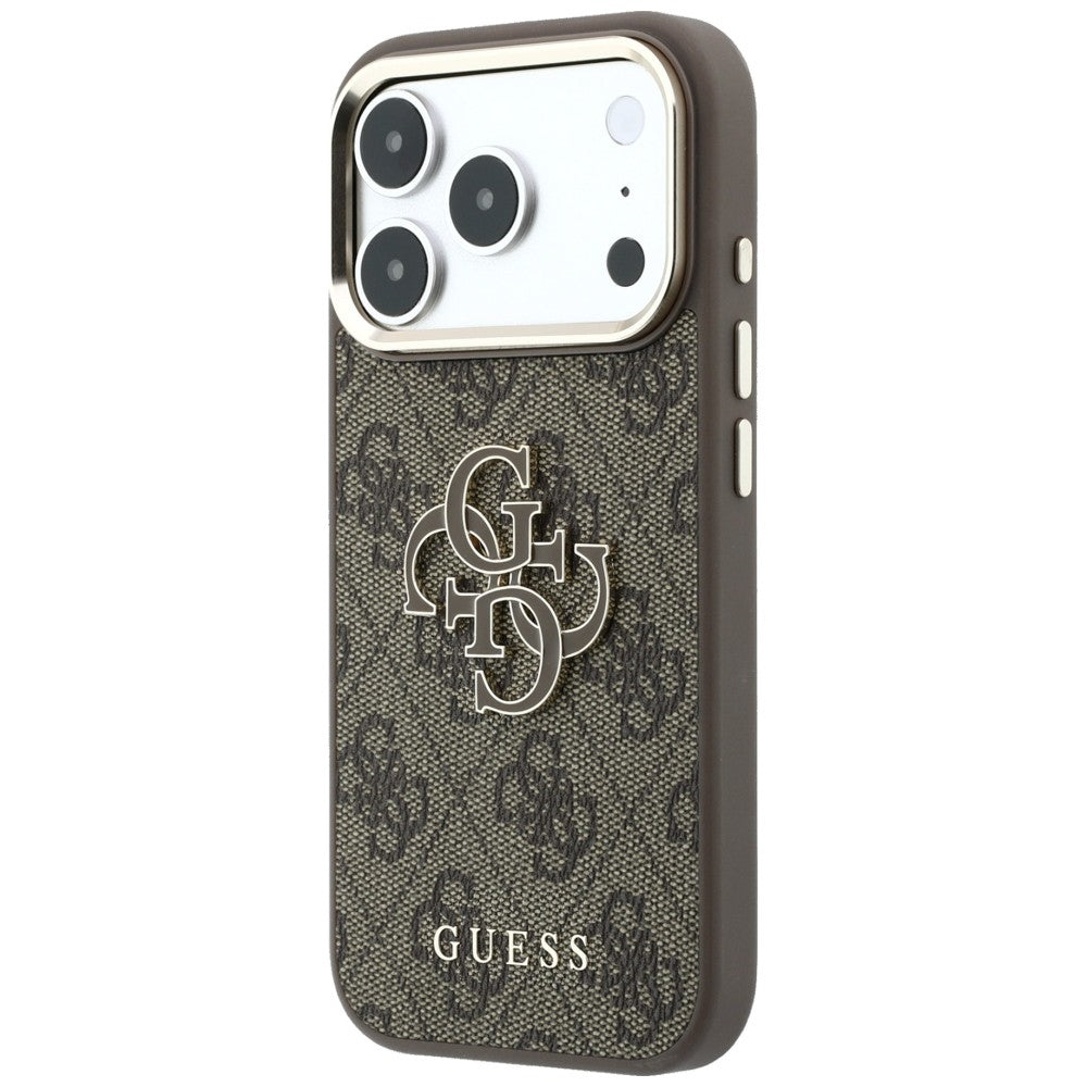 Guess iPhone 17 Pro/iPhone 18 Pro Deksel 4G Resin Logo Brun