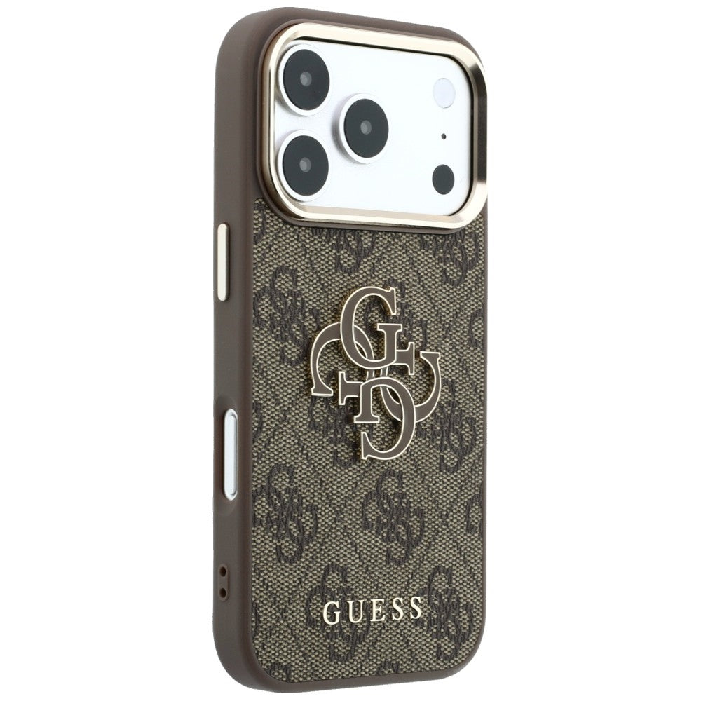 Guess iPhone 17 Pro/iPhone 18 Pro Deksel 4G Resin Logo Brun